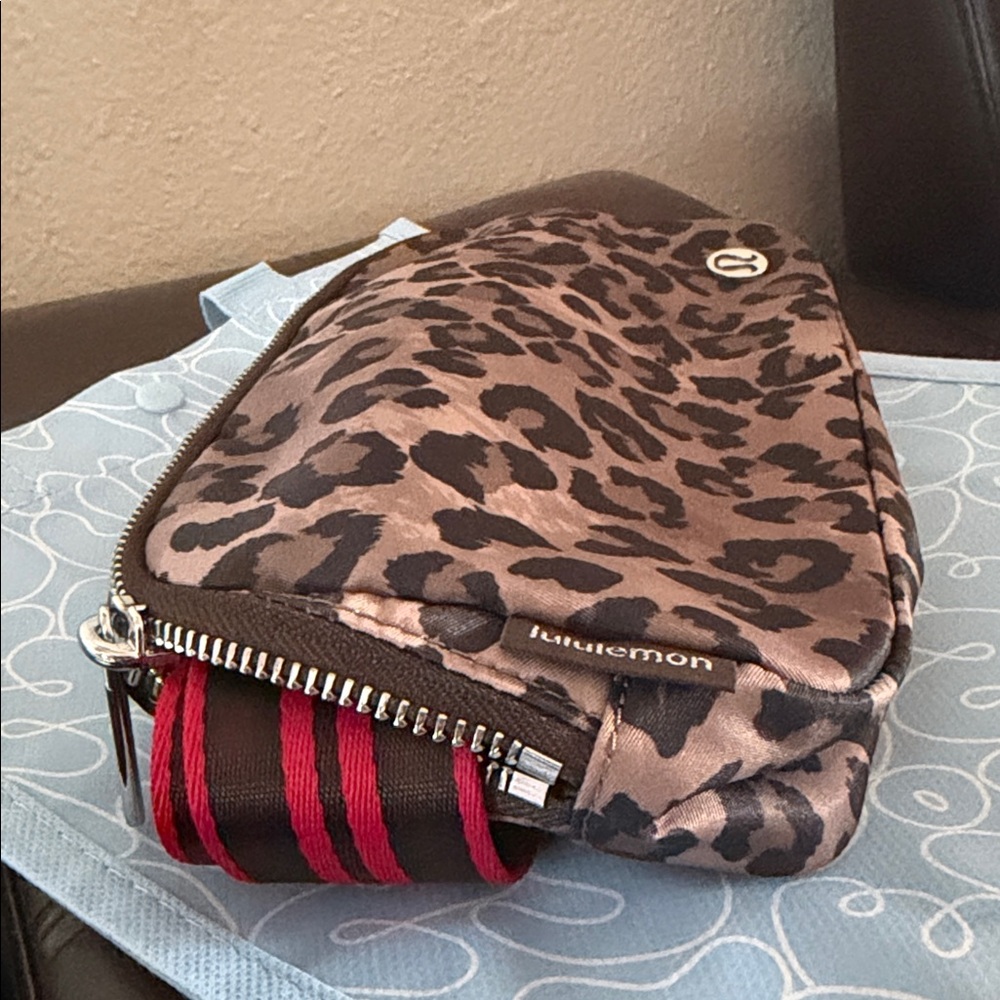 Lululemon Athletica Leopard Print Crossbody Bag - Brown and Black - Picture 2 of 5
